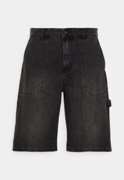 Pier One Regular Fit Carpenter - Jeansshorts -Black -Pier One 0f441c1e70184b8f9e44936458fd2a17