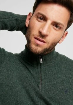 Pier One Strikkegenser - Mottled Dark Green -Pier One 0ffac4a6cb01430894baaebc2963a6ec