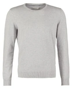 Pier One Basic Crewneck - Strikkegenser - Light Grey -Pier One 164460f190b04ae58b2180589ab3c026