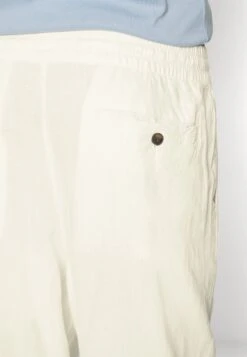 Pier One Drawcord Trousers Linen Blend - Bukse - White -Pier One 29249133ad174a51bb991d8322ba3448
