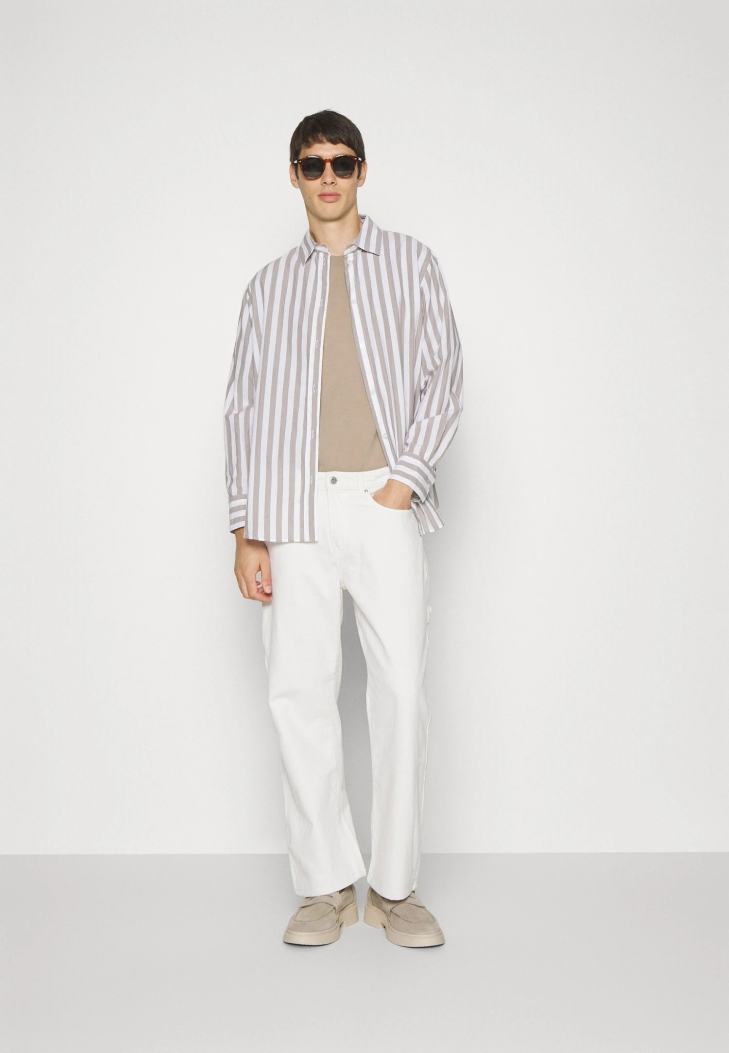 Pier One Carpenter Colored Twill- Jeans Straight Leg - Off-White 4 Pier One Carpenter Colored Twill- Jeans Straight Leg - Off-White - Bilde 2