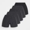 Pier One 5 Pack - Boxershorts - Black/Dark Grey -Pier One 329cacf728544decb2262cf4c83f209d