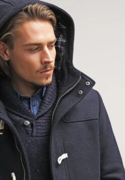 Pier One Kort Kåpe / Frakk - Navy -Pier One 39fc34304bfd4cb98c88dbc8fb72bf47