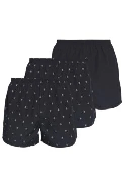 Pier One 3 Pack - Boxershorts - Dark Blue -Pier One 3d937f499e3444f5855984e4f312b3ec