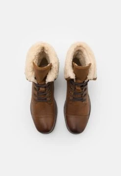 Pier One Leather - Snørestøvletter - Camel -Pier One 58338f66cc624a14b1e5d27e7e21ebaf