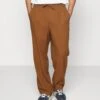 Pier One Drawcord Trousers Linen Blend - Bukse - Brown -Pier One 586f71f796054f71a542a56e44e8dbd6