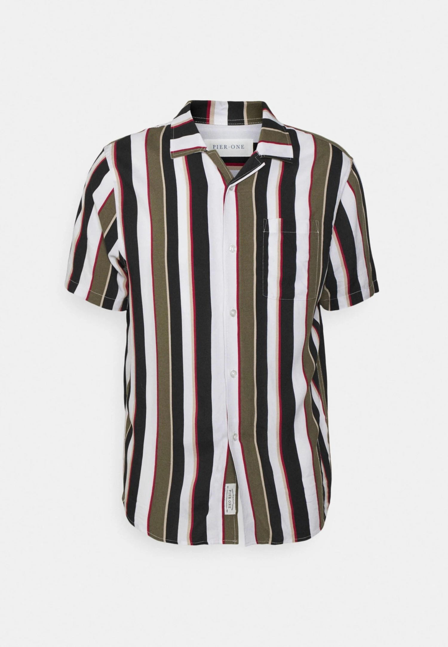 Pier One Skjorte - Khaki/Dark Blue 3 Pier One Skjorte - Khaki/Dark Blue