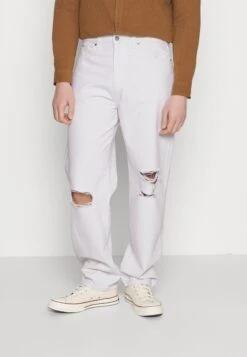 Pier One Jeans Relaxed Fit - White Denim