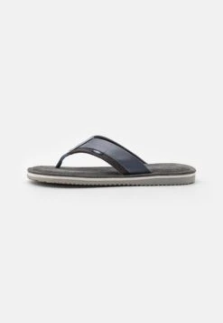 Pier One Leather - Tåsandaler - Blue