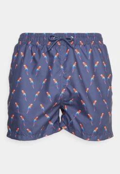 Pier One Badeshorts - Dark Blue/Multi-Coloured -Pier One 73e95afd101847398c2a63e14ca5042c