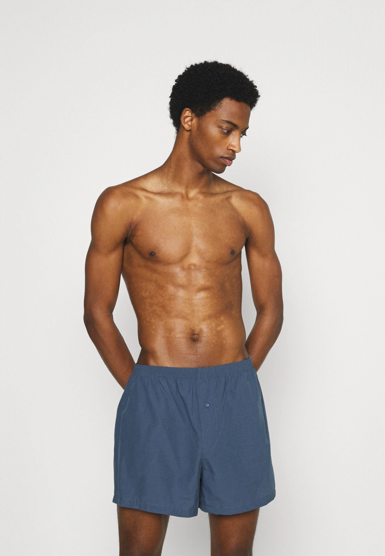 Pier One 5 Pack - Boxershorts - Dark Blue/Blue 3 Pier One 5 Pack - Boxershorts - Dark Blue/Blue