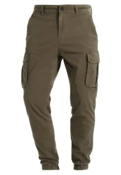 Pier One Cuffed Skinny Trouser- Cargobukse - Khaki -Pier One 8b5d9a7661e7447cbc122a53d9869344
