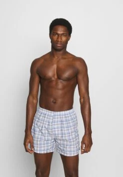 Pier One 5 Pack - Boxershorts - Light Blue/White -Pier One 99a4bd53733c43c3a89af2e6271e1a81