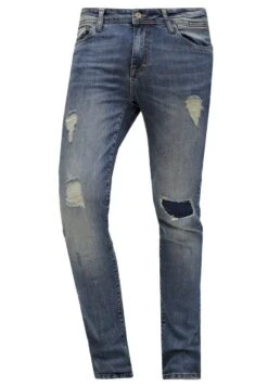 Pier One Jeans Slim Fit - Destroyed Denim -Pier One 9b48a2cef68b49b89f96b8c7c1be13de