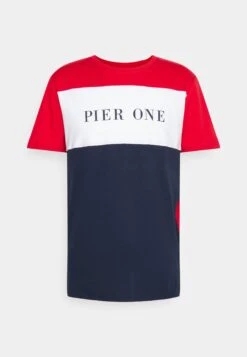 Pier One T-Shirts Med Print - Dark Blue -Pier One a88ca74059e54a1bb6a7b4fc40a7d75d