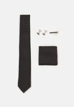 Pier One Set - Lommetørkle - Black/Silver-Coloured