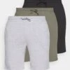 Pier One 3 Pack - Pyjamasbukse - Black/Mottled Grey/Khaki -Pier One cfd63269131c47ba85b5a0772f5e7b9f