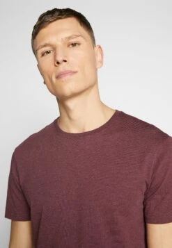 Pier One 3 Pack - T-Shirts - Mottled Bordeaux/White/Blue -Pier One cff95dbc64f547b193a52d13e024d737