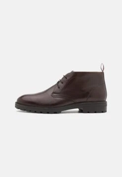 Pier One Leather - Snøresko - Dark Brown