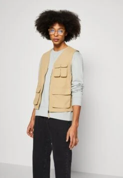 Pier One Vest - Tan -Pier One f195baee9fb6489dbaeb853180d004d6