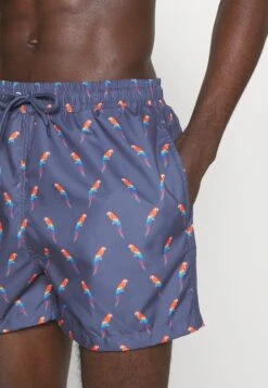 Pier One Badeshorts - Dark Blue/Multi-Coloured -Pier One f5df0e665631444f8176e8f263e4353a