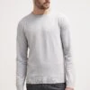 Pier One Basic Crewneck - Strikkegenser - Light Grey -Pier One f8db32b329f64ca7a5bff641a17f39df
